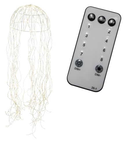ReWu LED-Lichterkette Qualle - 1000 LED-Lichter - Lampe Quallenlampe Lichterkette LED-Stänge Inklusive Fernbedienung Stimmungslicht 45 x 45 cm ReWu LED-Lichterkette Qualle - 1000 LED-Lichter - Lampe Quallenlampe Lichterkette LED-Stänge Inklusive Fernbedienung Stimmungslicht 45 x 45 cm von ReWu