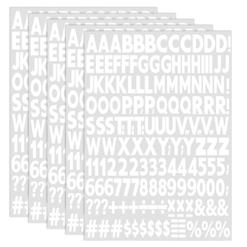 Buchstaben Aufbügeln 5 Blatt Buchstaben zum Aufbügeln Weiß 1 Zoll Bügelbuchstaben und Zahlen auf Stoff für T-Shirt Kleidung DIY Basteln Buchstaben Aufbügeln 5 Blatt Buchstaben zum Aufbügeln Weiß 1 Zoll Bügelbuchstaben und Zahlen auf Stoff für T-Shirt Kleidung DIY Basteln von ReaJoys