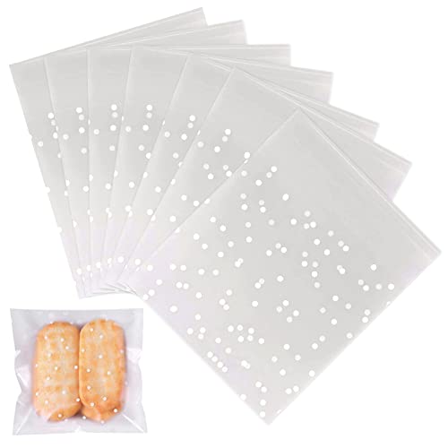 Cellophantüten Klein 200 Stück Kekstüten Süssigkeiten Kleine Tüten Transparent mit Weiße Tupfen für Süßigkeiten Schokolade Kekse 10 x 10 cm Cellophantüten Klein 200 Stück Kekstüten Süssigkeiten Kleine Tüten Transparent mit Weiße Tupfen für Süßigkeiten Schokolade Kekse 10 x 10 cm von ReaJoys