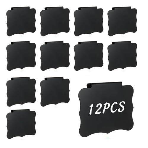 Etikettenhalter Clip 12 Stück Korb Etiketten Label Clip Halter Etikettenhalter Schwarz Regal Etiketten Körbe Clips für Lagerung Etikettenhalter Clip 12 Stück Korb Etiketten Label Clip Halter Etikettenhalter Schwarz Regal Etiketten Körbe Clips für Lagerung von ReaJoys