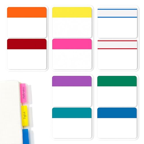 Haftstreifen Transparent 250 Stück Seitenmarker Haftstreifen Pastell Page Marker Haftnotizen Klebezettel für Dokumenten Buchmarkierungen von ReaJoys