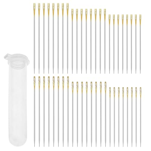 Selbsteinfädelnde Nähnadeln 48 Stück Nähnadeln mit offener öse 3 Größen Nadeln Nähen Sticknadeln für Hand Nähen DIY Stickerei Selbsteinfädelnde Nähnadeln 48 Stück Nähnadeln mit offener öse 3 Größen Nadeln Nähen Sticknadeln für Hand Nähen DIY Stickerei von ReaJoys