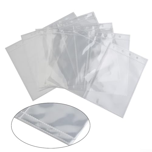 A5 Binder Hüllen 10er Set, kompatibel mit Standard-Ordnern zur Aufbewahrung von Fotos und Sammelkarten (A5-2 Gird) von ReachMall
