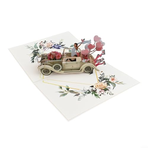 Handwerkliche 3D-Hochzeitskarte für das Auto schaffen unvergessliche Momente für Brautpaare an ihrem besonderen Tag Handwerkliche 3D-Hochzeitskarte für das Auto schaffen unvergessliche Momente für Brautpaare an ihrem besonderen Tag von ReachMall