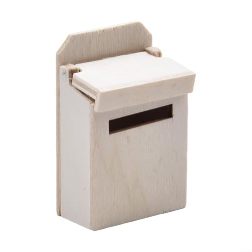 Niedlicher Kleiner Blanko-Holzbriefkasten, eine hervorragende Ergänzung, um die Attraktivität Ihrer DIY-Kreationen zu erhöhen, Puppenhaus Holz Postfach, Garten Dekoration Miniatur Postfach Niedlicher Kleiner Blanko-Holzbriefkasten, eine hervorragende Ergänzung, um die Attraktivität Ihrer DIY-Kreationen zu erhöhen, Puppenhaus Holz Postfach, Garten Dekoration Miniatur Postfach von ReachMall