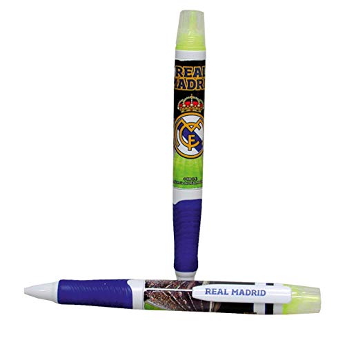 Real Madrid 8426842032528 0 Kugelschreiber mit fluoreszierendem Marker, bunt von Real Madrid