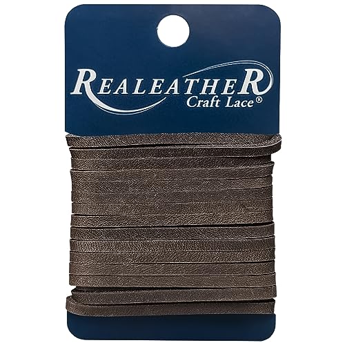 Realeather Crafts Latigo Spitze 0.125-inch X 4 Yd carded-Dark braun von Realeather Crafts