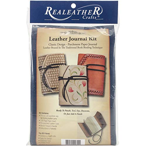 Silver Creek C4182-02 Lederhandwerks-Set, hellbraunes Tagebuch, Leder, Natur, 4.5" x 6" von Realeather Crafts