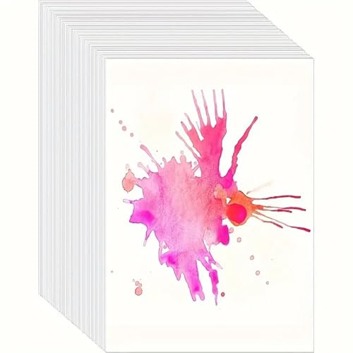 100 Blätter Aquarellpapier A6 300 g/m², Postkarten Blanko Aquarellpapier Weiß Aqurellpapierblock, 10,1 x 15,1 cm Aquarellblock Watercolor Paper A6 Aquarell Karten für Aquarell, Zeichnen und Lettering 100 Blätter Aquarellpapier A6 300 g/m², Postkarten Blanko Aquarellpapier Weiß Aqurellpapierblock, 10,1 x 15,1 cm Aquarellblock Watercolor Paper A6 Aquarell Karten für Aquarell, Zeichnen und Lettering von Realjoy
