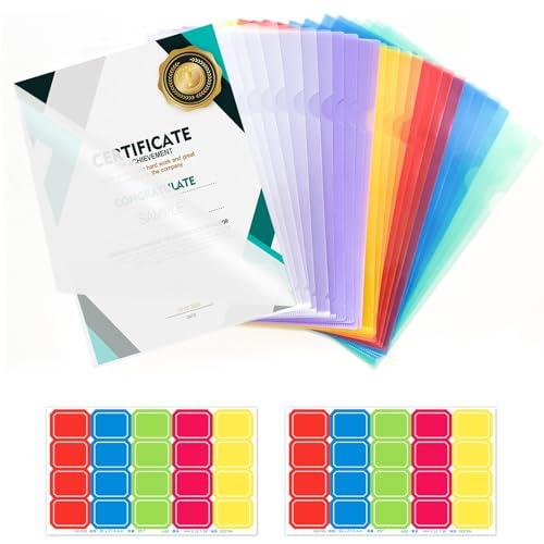 Realjoy 28 Stück Aktenhülle Dokumentenordner A4, Klarsichthüllen A4 Seitlich Offen, Dokumententaschen mit Etikettenpapier, 6 Farben Aktenhülle Seitlich Offen zum Aufbewahren für Das Büro Der Schule Realjoy 28 Stück Aktenhülle Dokumentenordner A4, Klarsichthüllen A4 Seitlich Offen, Dokumententaschen mit Etikettenpapier, 6 Farben Aktenhülle Seitlich Offen zum Aufbewahren für Das Büro Der Schule von Realjoy
