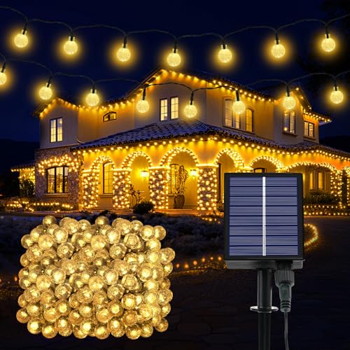 Solar Lichterkette Aussen Wetterfest, 200 LED 3M+ 24M 8 Modi IP65 Warmweiß Solarlichterkette aussen Wetterfest Solar Lampions Kristallkugeln für Balkon Deko Terrassen Garten Weihnachten Partys Zuhause Solar Lichterkette Aussen Wetterfest, 200 LED 3M+ 24M 8 Modi IP65 Warmweiß Solarlichterkette aussen Wetterfest Solar Lampions Kristallkugeln für Balkon Deko Terrassen Garten Weihnachten Partys Zuhause von Realky