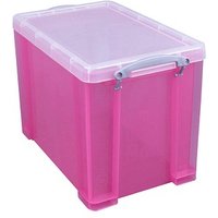 Really Useful Box Aufbewahrungsbox 19,0 l transparent, pink 39,5 x 25,5 x 29,0 cm von Really Useful Box