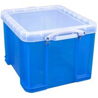Really Useful Box Aufbewahrungsbox 35,0 l transparent, blau 48,0 x 39,0 x 31,0 cm von Really Useful Box