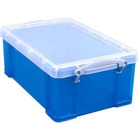 Really Useful Box Aufbewahrungsbox 9,0 l transparent, blau 39,5 x 25,5 x 15,5 cm von Really Useful Box