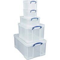 Really Useful Box Aufbewahrungsboxen-Set transparent von Really Useful Box