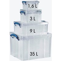 Really Useful Box Aufbewahrungsboxen-Set transparent von Really Useful Box