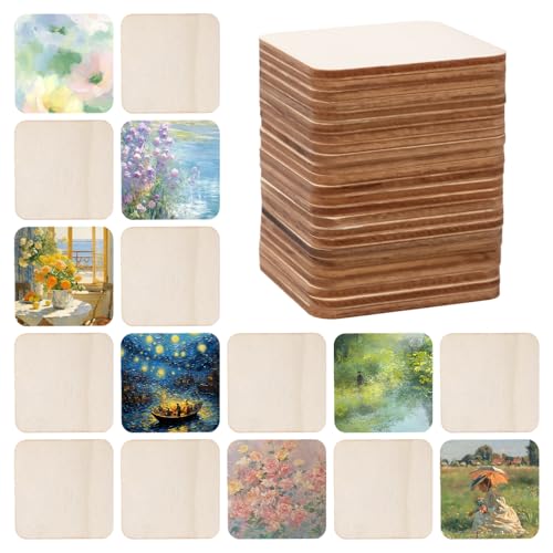 Rebanky 150 Stück Holzscheiben Quadratisch 6x6cm Bastelholz Platten Quadratisch Holzplatten zum Basteln 2,5mm Dicke, Quadratische Holzscheiben für Bildhauerei, Malerei, Dekoration Rebanky 150 Stück Holzscheiben Quadratisch 6x6cm Bastelholz Platten Quadratisch Holzplatten zum Basteln 2,5mm Dicke, Quadratische Holzscheiben für Bildhauerei, Malerei, Dekoration von Rebanky