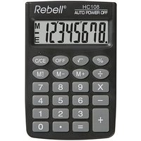 Rebell HC 108 Taschenrechner schwarz Rebell HC 108 Taschenrechner schwarz von Rebell