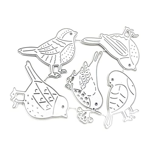 Metall-Stanzschablone mit Vögeln für Scrapbooking, Alben, Papierkarten, Vorlage, Prägung, Handwerk, Metall-Stanzformen von Rebellious