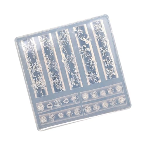 Praktische Robuste Silikonform Für Nägelkunst Mit Schmetterlings Und Blumenmuster Tragbar Für Handwerksenthusiasten Täglich Wiederverwendbarer Form Praktische Robuste Silikonform Für Nägelkunst Mit Schmetterlings Und Blumenmuster Tragbar Für Handwerksenthusiasten Täglich Wiederverwendbarer Form von Rebellious