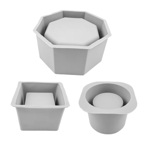 Rebellious Blumentopf Silikonharzform Epoxidharz Gießform Sukkulente Vase Zementform Kerzenhalter Wachsform von Rebellious