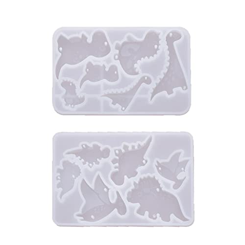 Rebellious Dinosaurier-Windspiele, Epoxidharz-Form, hängende Anhänger, Ornamente, Silikonfo von Rebellious