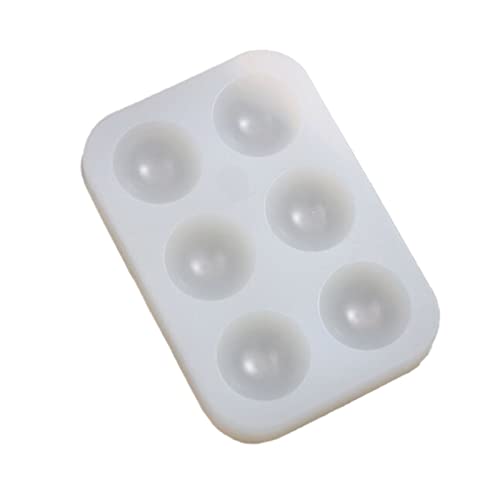 Rebellious Farbpalette-Harzform, Künstler-Farbpalette, Epoxidform, 6-Gürtel, runde Form, DIY-Farbtablett, Silikon-Epoxidform für Ki von Rebellious