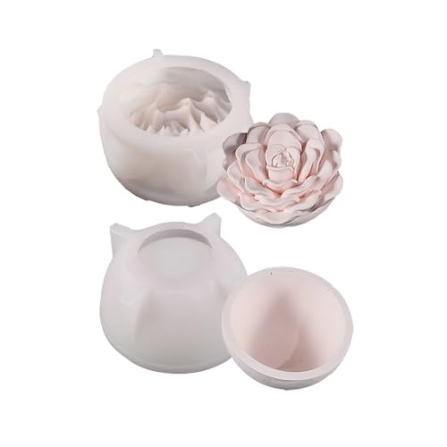 Rebellious Große, robuste Silikonharzform mit Blumenform für Epoxidharz, Schmuck, Geschirr, Tabletts, zur Herstellung eleganter Bas von Rebellious