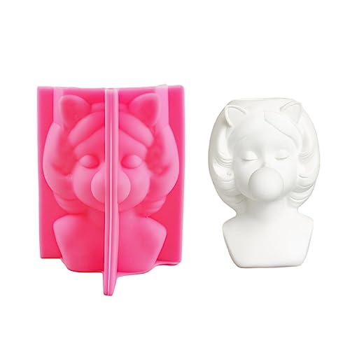Rebellious Große Seifenblasen-Mädchen-Ornament-Silikonform, schöne Kunstharz-Figurenformen, Kunstharz-Gussformen für Schreibtisch-H von Rebellious