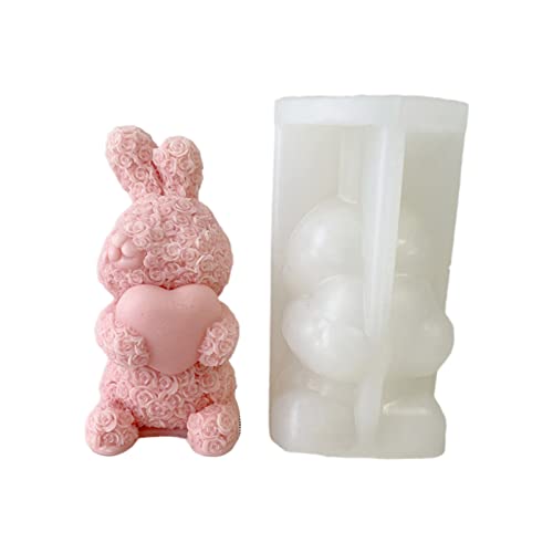 Rebellious Kerze Silikonform Gips Aromatherapie Kerzenform Rose Epoxidharz Gussform für Seifenherstellung Heimdekoration von Rebellious