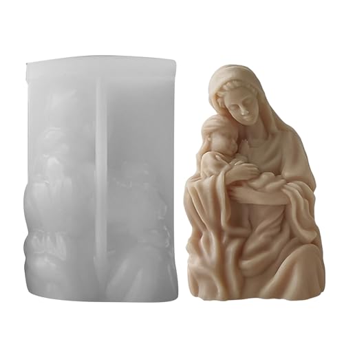 Rebellious Schöne handgefertigte Kerzen-Bastelform, kreative DIY-Kerzenform in Form einer Mutter umarmt ein Kind in Form einer Stat Rebellious Schöne handgefertigte Kerzen-Bastelform, kreative DIY-Kerzenform in Form einer Mutter umarmt ein Kind in Form einer Stat von Rebellious