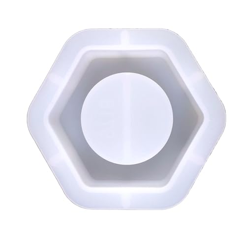 Rebellious Vielseitige Silikon-DIY-Formen, Kerzenhalter-Form, sechseckige Kerzenständer-Formen, Silikonform, perfekt für Kerzenhalt von Rebellious
