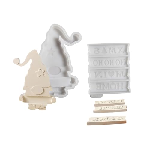 Rebellious Weihnachts-Schreibtisch-Ornament-Form, Silikonform für Weihnachtsmann-Figur, Dekoration, Gipsformen, Schmuckherstellung, von Rebellious