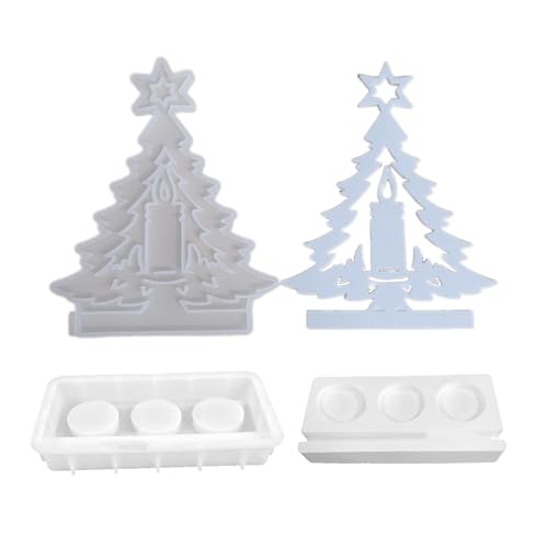 Rebellious Weihnachtsbaum Silikonform Kerzenhalter Form Handgemacht Zement Gips Formen Kerzeneinsatz Kerzenständer Form Home Dekore von Rebellious