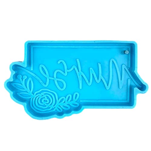 Rebellious quadratische Krankenschwester Schlüsselanhänger Silikon Epoxidform Ornamente Anhänger Schmuck Bastelform für Va von Rebellious