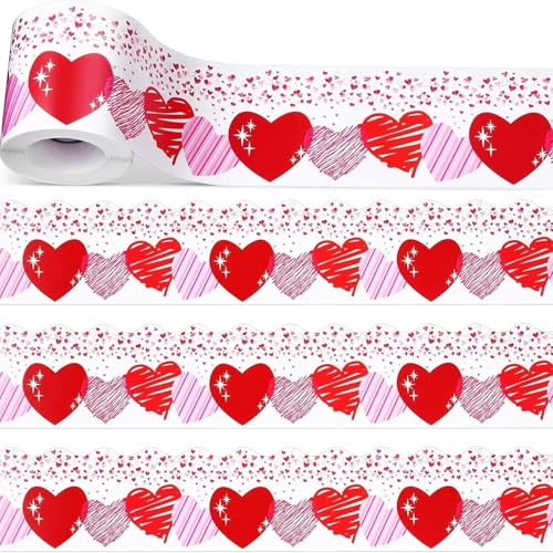 Valentinstag Herz Border Aufkleber Für Schlafzimmer Fenster Wand Hochzeit Dekoration 59 Fuß Langes Liebes Herz Grenzverkleidung Wandkleher Aufkleber von Rebellious