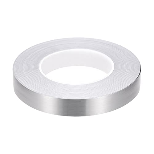 Rebower Boden Dichtungsstreifen Linie Rand Aufkleber Folie Selbst Klebstoff Fliesen Aufkleber Klebeband [ für Wand Boden Dekor ] - 0.79" x 55 Yards/Silber Ton von Rebower
