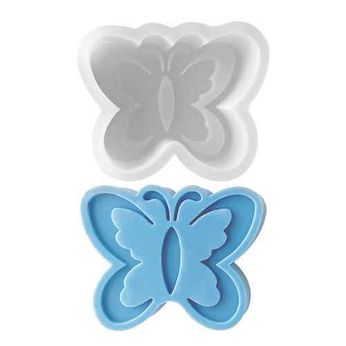2 Stück Schmetterling Silikonform Gießform Silikonform Silikon Tiere Gießform zum Gießen Schmetterling Seifenform Epoxidharz Form Schmetterlingform Harzform Gipsform (B) von Recitem