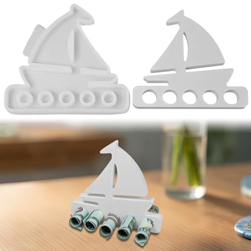 Anker-Silikonform – Gießform für DIY-Bastelprojekte, Epoxidharz, Seifen- und Kerzenherstellung, langlebige und flexible Form für vielseitige Anwendungen (1 Stück Segelboot) von Recitem