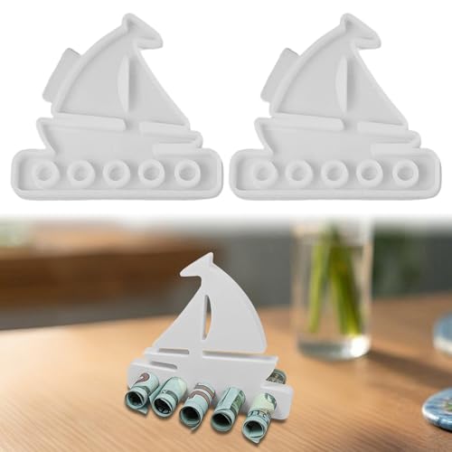 Anker-Silikonform – Gießform für DIY-Bastelprojekte, Epoxidharz, Seifen- und Kerzenherstellung, langlebige und flexible Form für vielseitige Anwendungen (2 Stück Segelboot) von Recitem