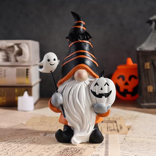 Halloween Deko Set – Resin-Set: Kürbis, Elf, Zauberer, Zwerg & Geist – kreative Herbst-Ornamente für Halloween & Partydeko Halloween Deko Set – Resin-Set: Kürbis, Elf, Zauberer, Zwerg & Geist – kreative Herbst-Ornamente für Halloween & Partydeko von Recitem