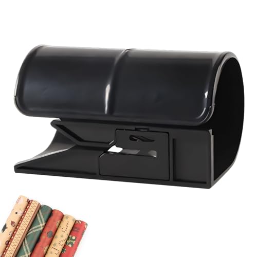 Recitem Papierrollenschneider Geschenkpapierschneider, Weihnacht Geschenkpapier Cutter für Rollen Wrapping Paper Cutter Geschenkpapier Organizer für Weihnachtsgeschenkpapier (D) von Recitem