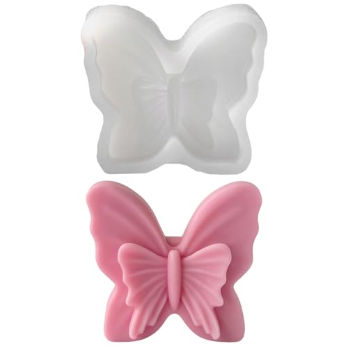 Recitem Silikon Schmetterling Gießform Für Kerzen Basteln Und Handarbeiten - Hitzebeständige Frühling Form Mit 3D-Details Aus Langlebigem Silikonmaterial (B) von Recitem