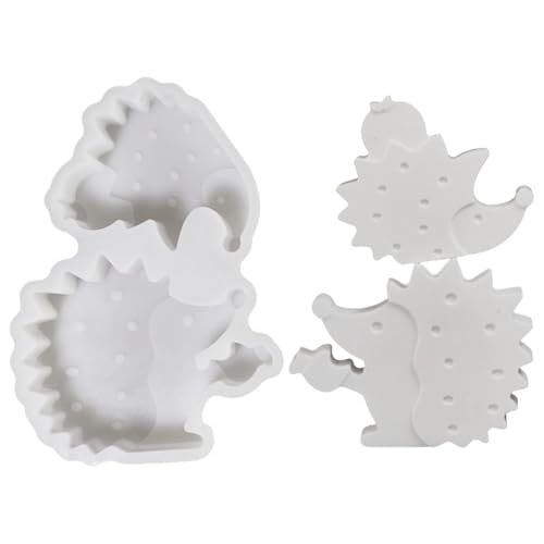Recitem Silikonformen Gießformen Herbst Ornament Gussform 2 Größen für Weihnachten Halloween Bastelprojekte Mit Detailleerten Motiven (A) von Recitem