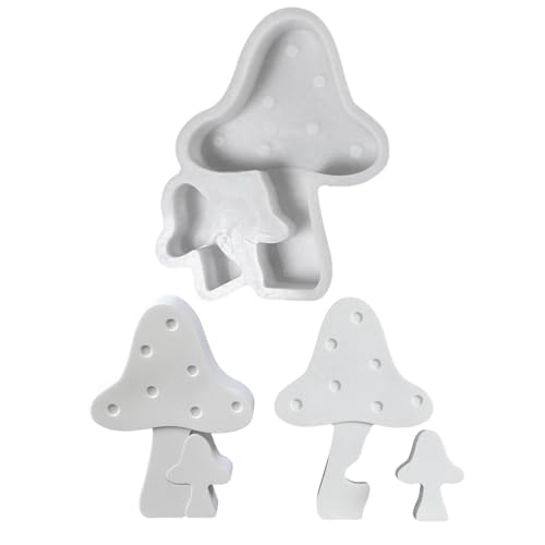 Recitem Silikonformen Gießformen Herbst Ornament Gussform 2 Größen für Weihnachten Halloween Bastelprojekte Mit Detailleerten Motiven (B) von Recitem