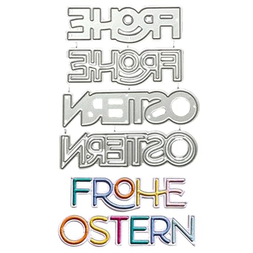 Recitem Stanzschablonen Ostern Metall Prägeschablonen Stanzformen Schneiden, Kartengestaltung, DIY Geschenkboxen Handwerk Geschenk Fotoalbum Deko Cutting Dies (1 B) von Recitem