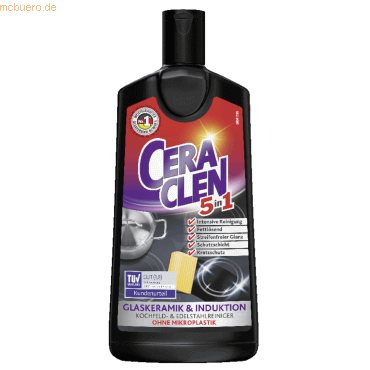 Reckitt Benckiser Glaskeramikreiniger CERACLEN 5in1 43277 200ml von Reckitt Benckiser