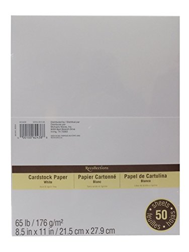 Cardstock Paper Value Pack, 8.5 x 11 in White by Recollections by Recollections Cardstock Paper Value Pack, 8.5 x 11 in White by Recollections by Recollections von Recollections