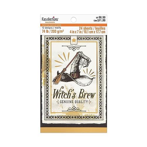 Recollections™ Hexenhöhle Halloween-Papierblock, 10,2 x 17,8 cm, Halloween-Dekorationen von Recollections