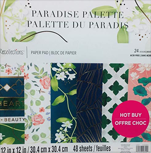 Recollections Paradise Palette aus Karton, 48 einseitige Blätter, säurefrei Recollections Paradise Palette aus Karton, 48 einseitige Blätter, säurefrei von Recollections